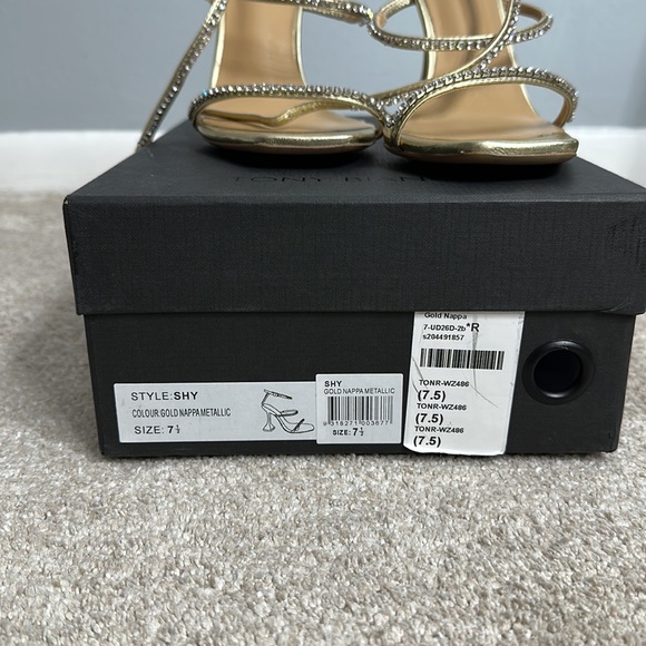 Tony Bianco Gold strap up rhinestone heels - Picture 5 of 6